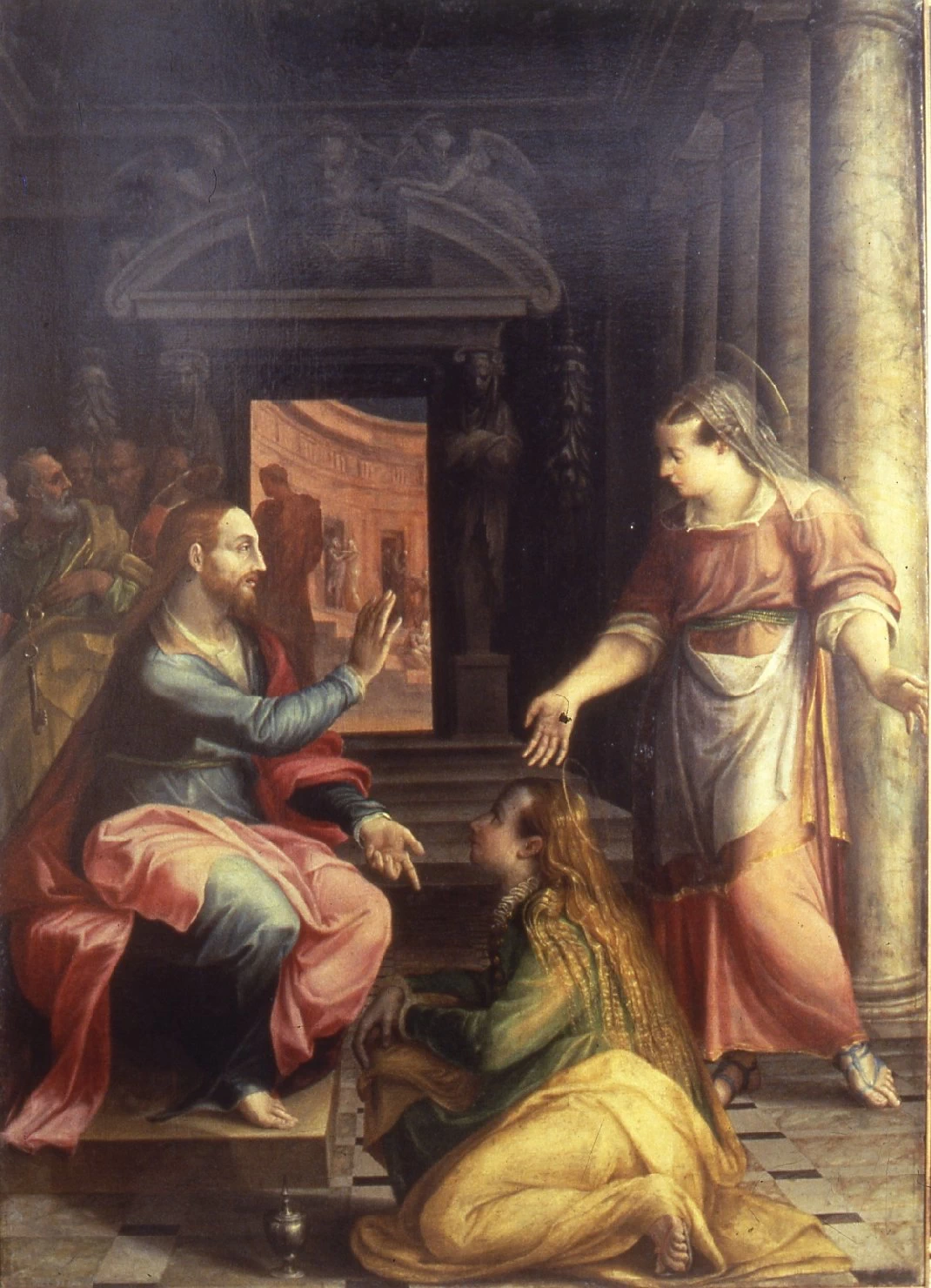 Cristo in casa di Marta e Maria - Opera Pia Poveri e Vergognosi, Bologna